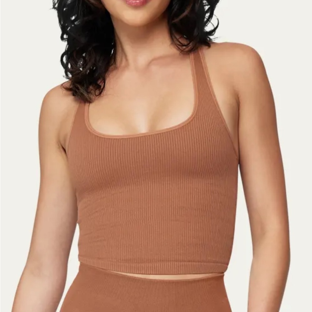 spiritual gangster longline bra tank- clay / brown xs/s(fits like a true small!)